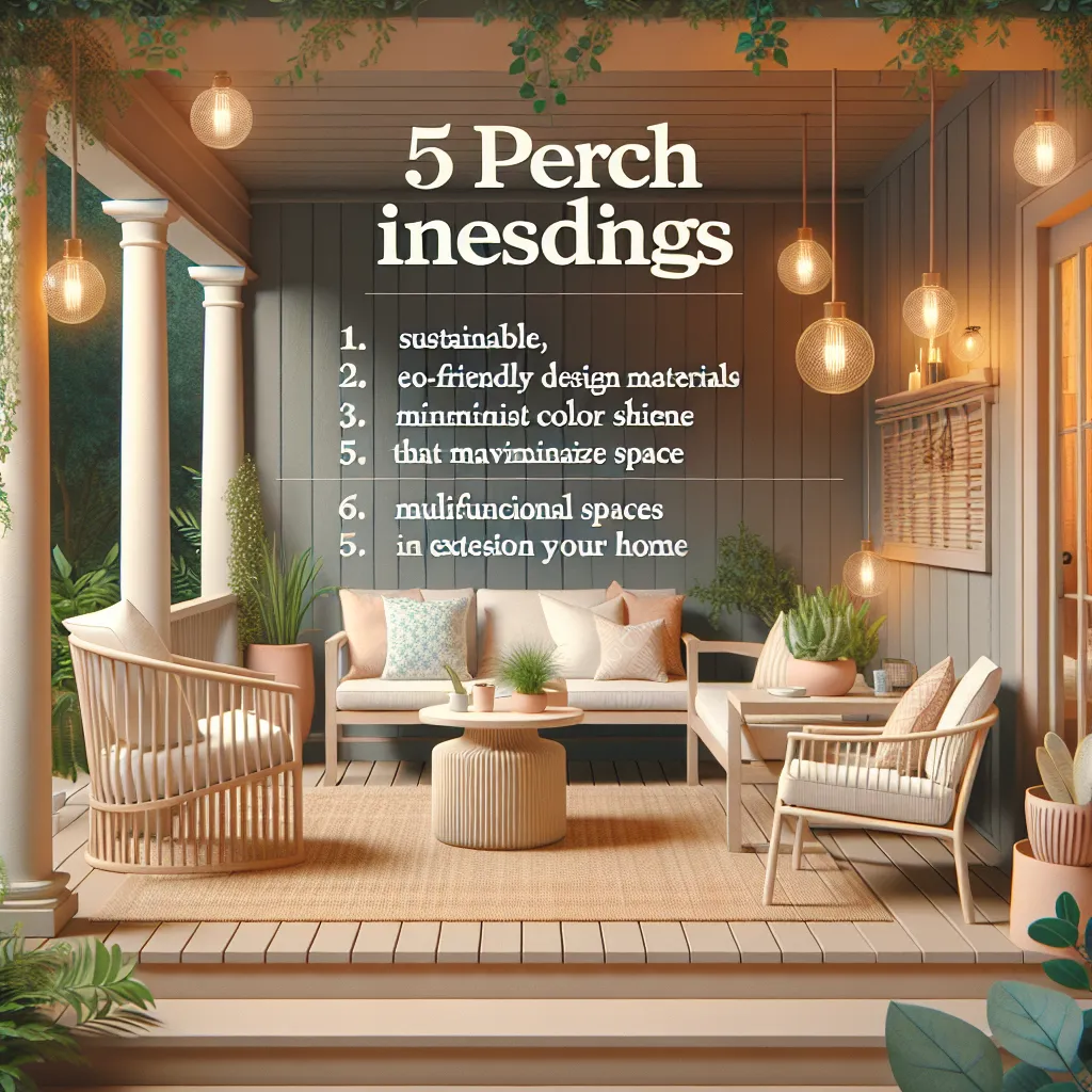 Revitalize Your Sanctuary: 5 Porch Design Trends Inspired by Current Headlines
