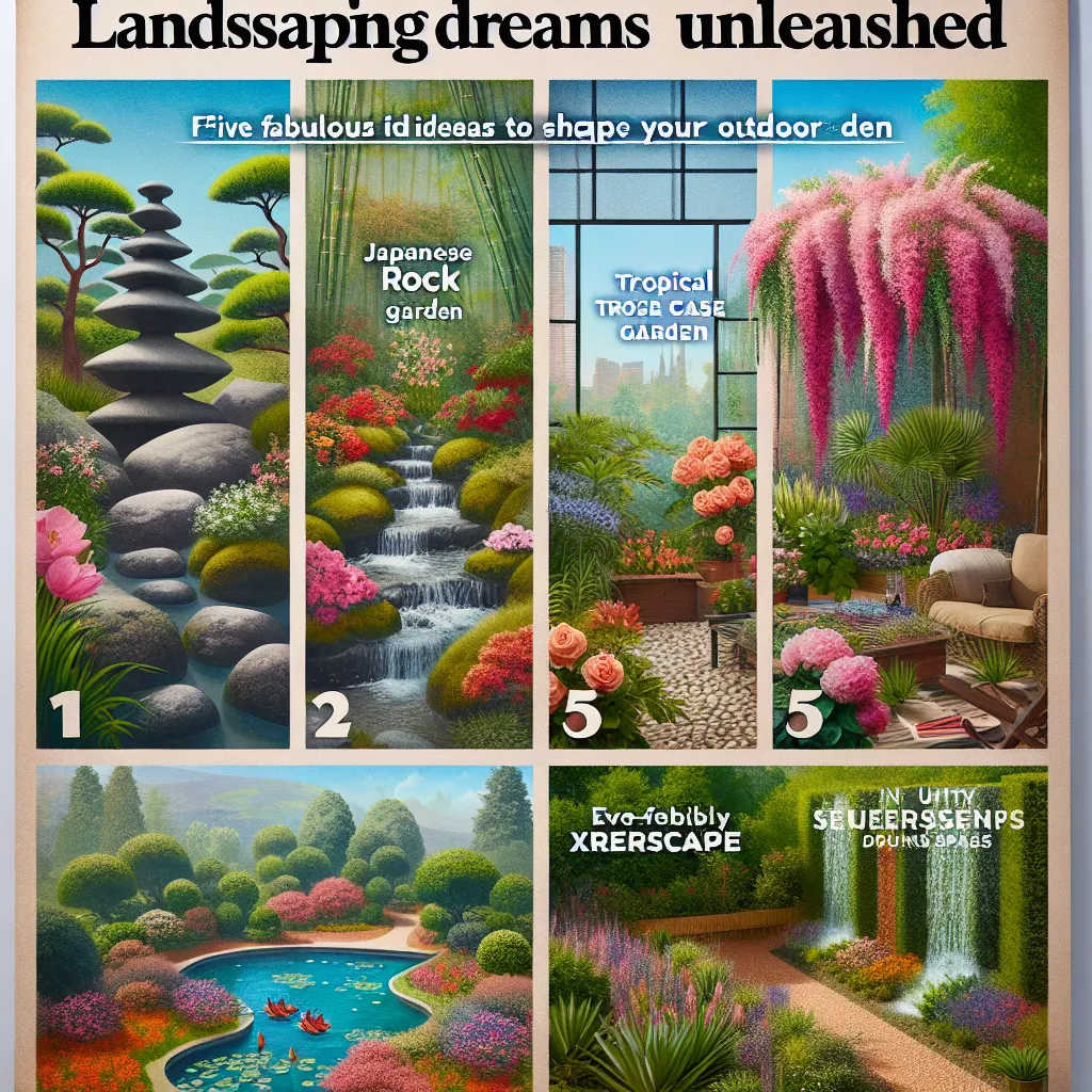 Landscaping Dreams Unleashed: Five Fabulous Ideas to Shape Your Outdoor Eden