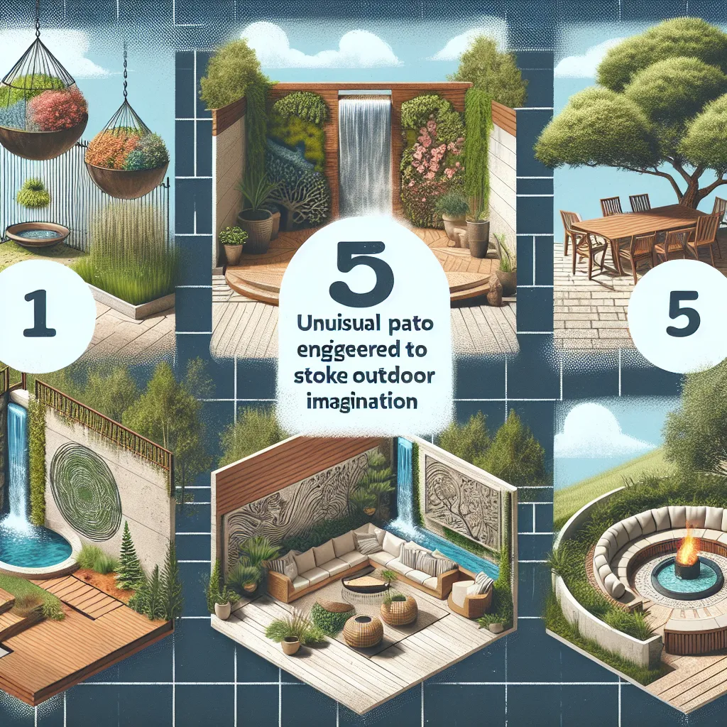 5 Unconventional Patio Designs to Spark Your Outdoor Imagination